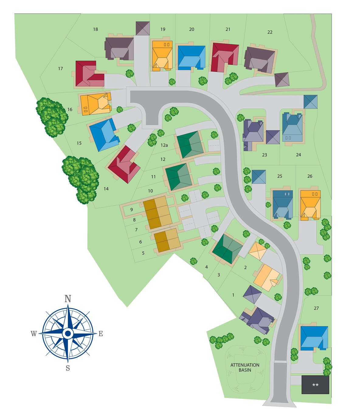 Bowland Rise site plan