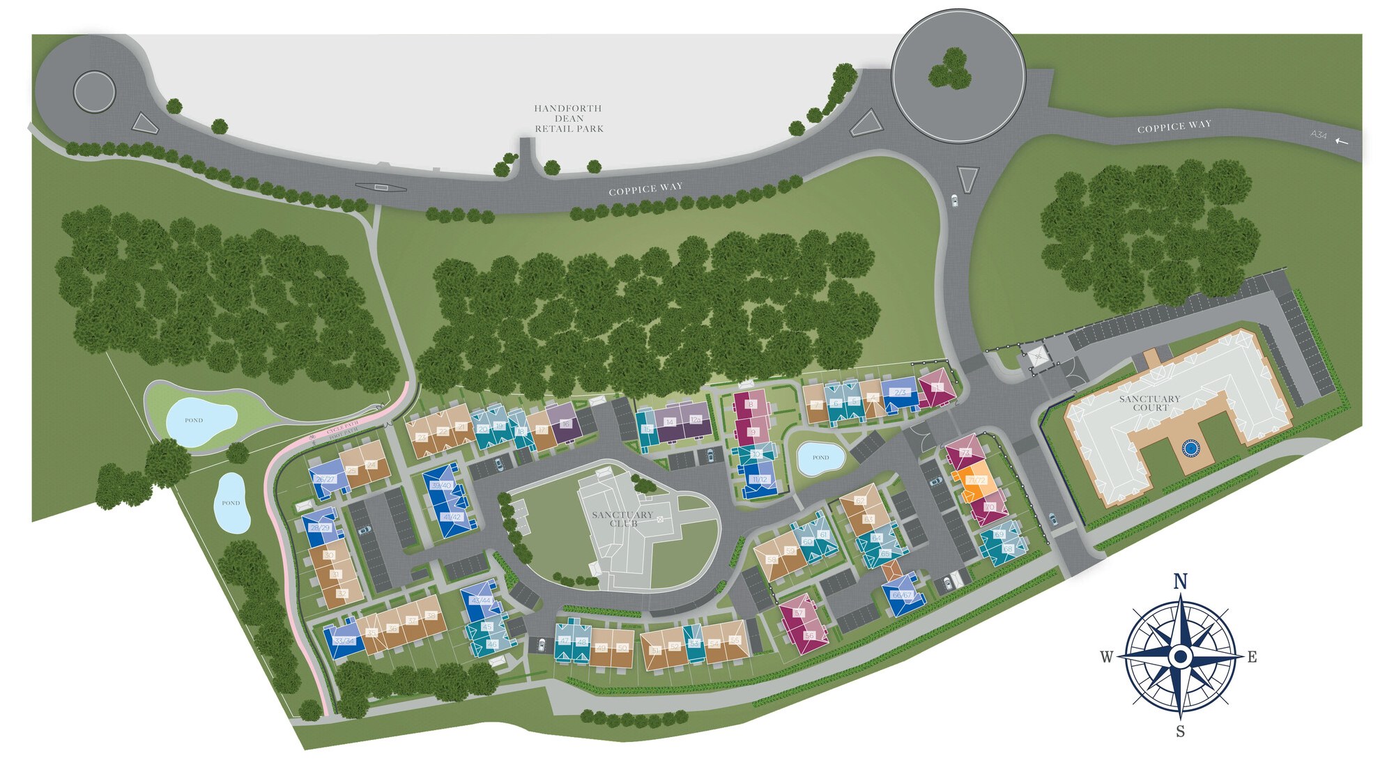 Sanctuary Wilmslow site plan
