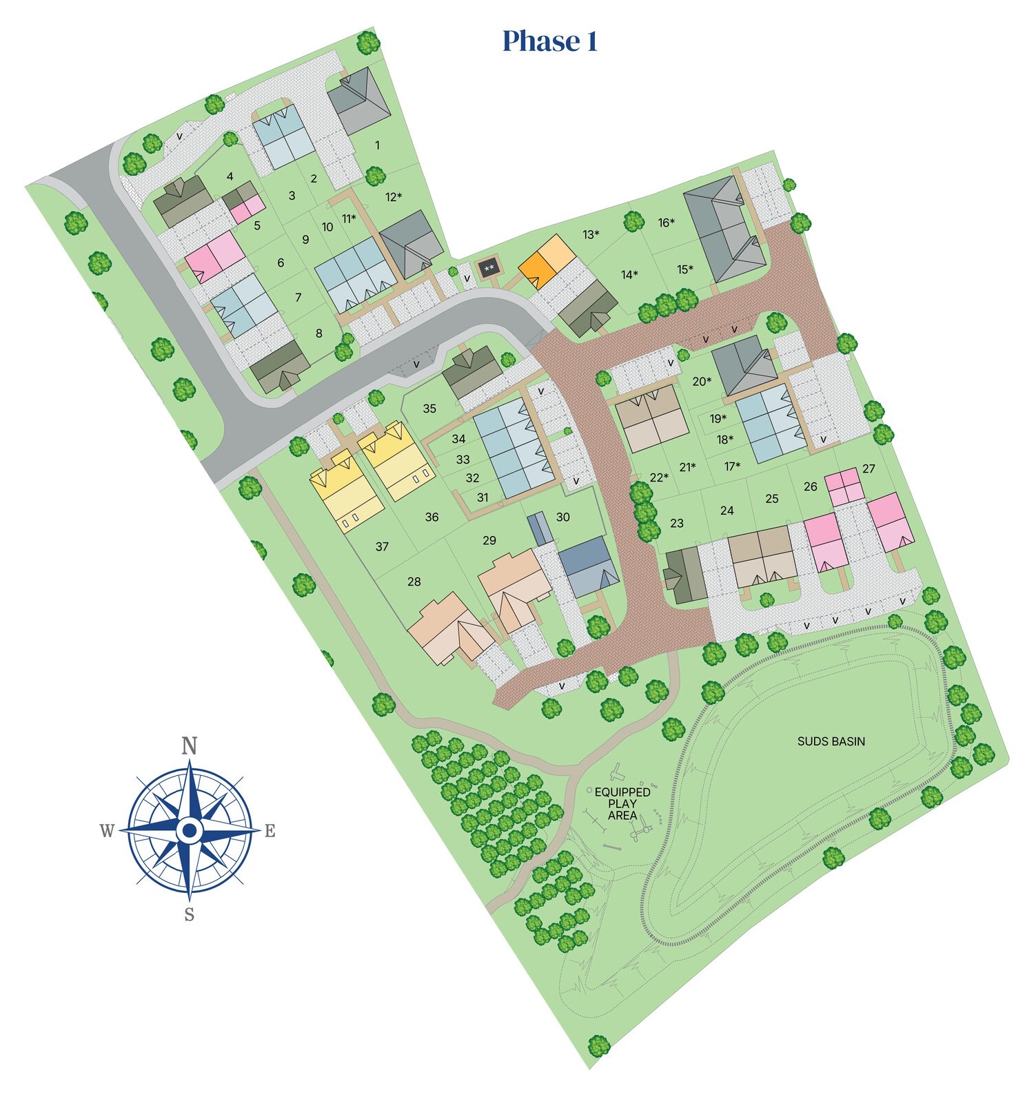 Abbots Grange site plan