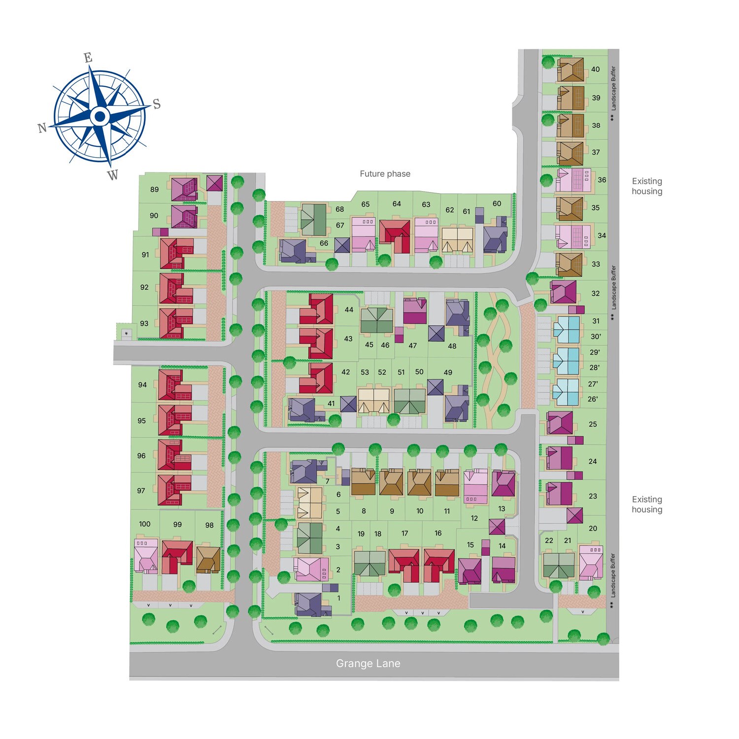 Lambcote Meadows site plan