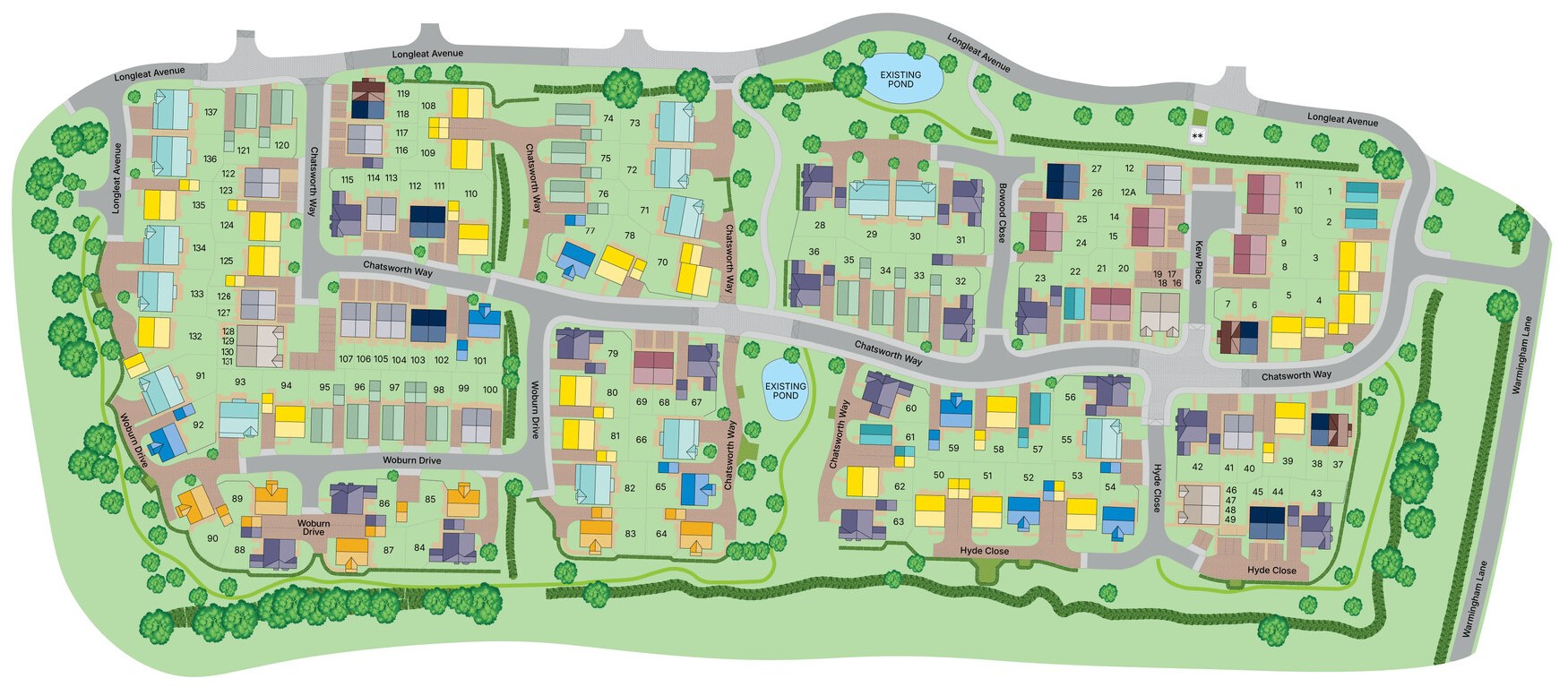 Warmingham Park site plan
