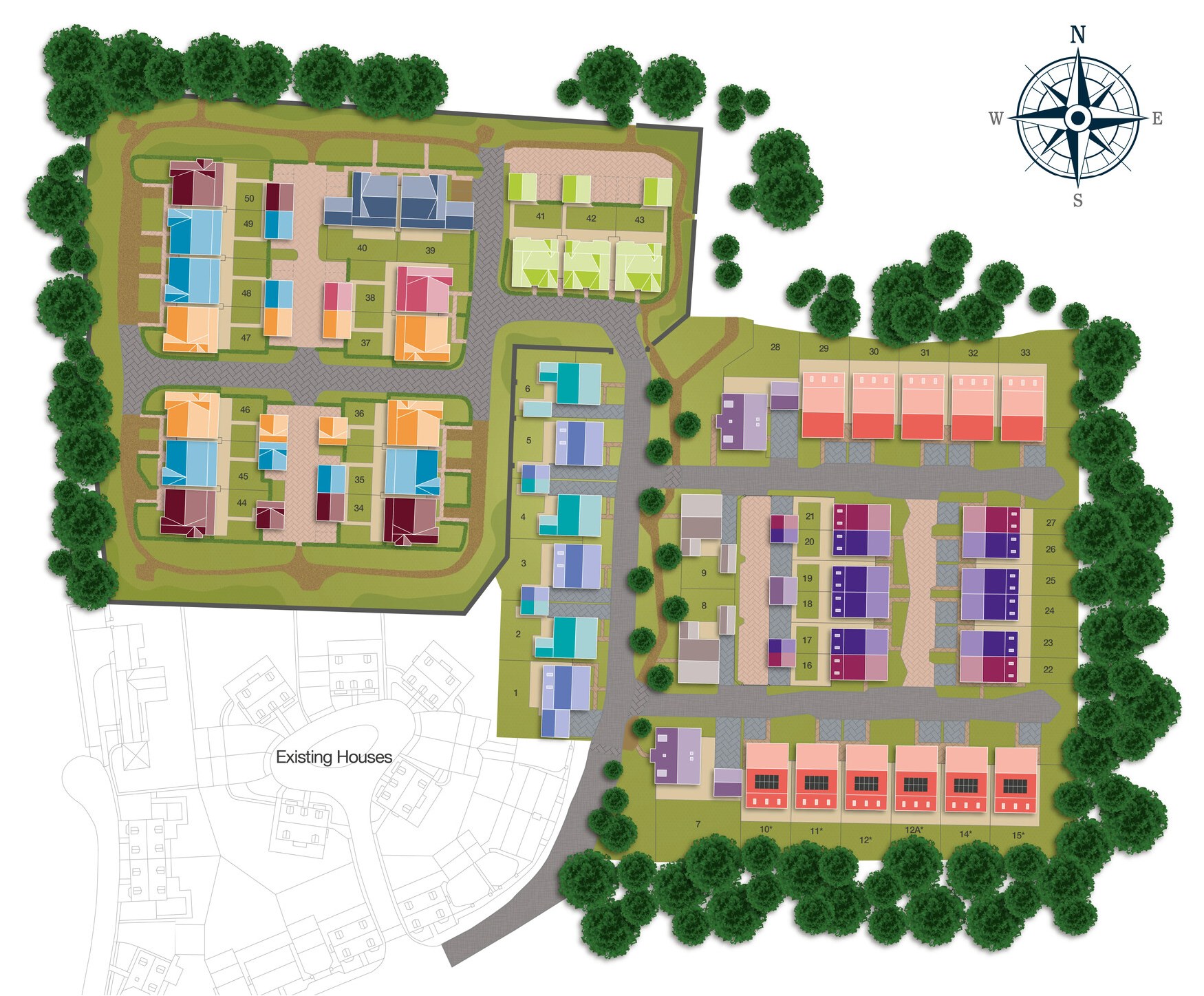 Alderley Gardens site plan