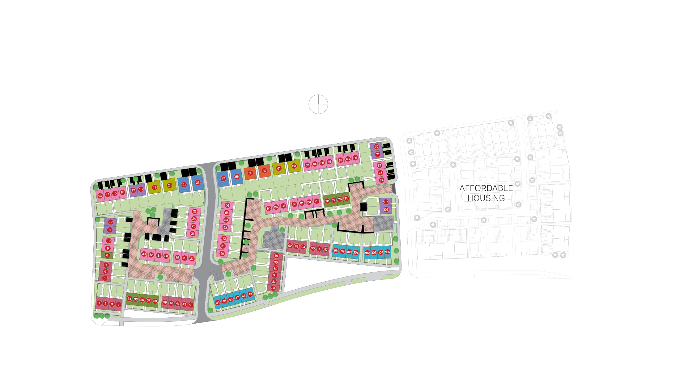 Central Square, Winchburgh site plan
