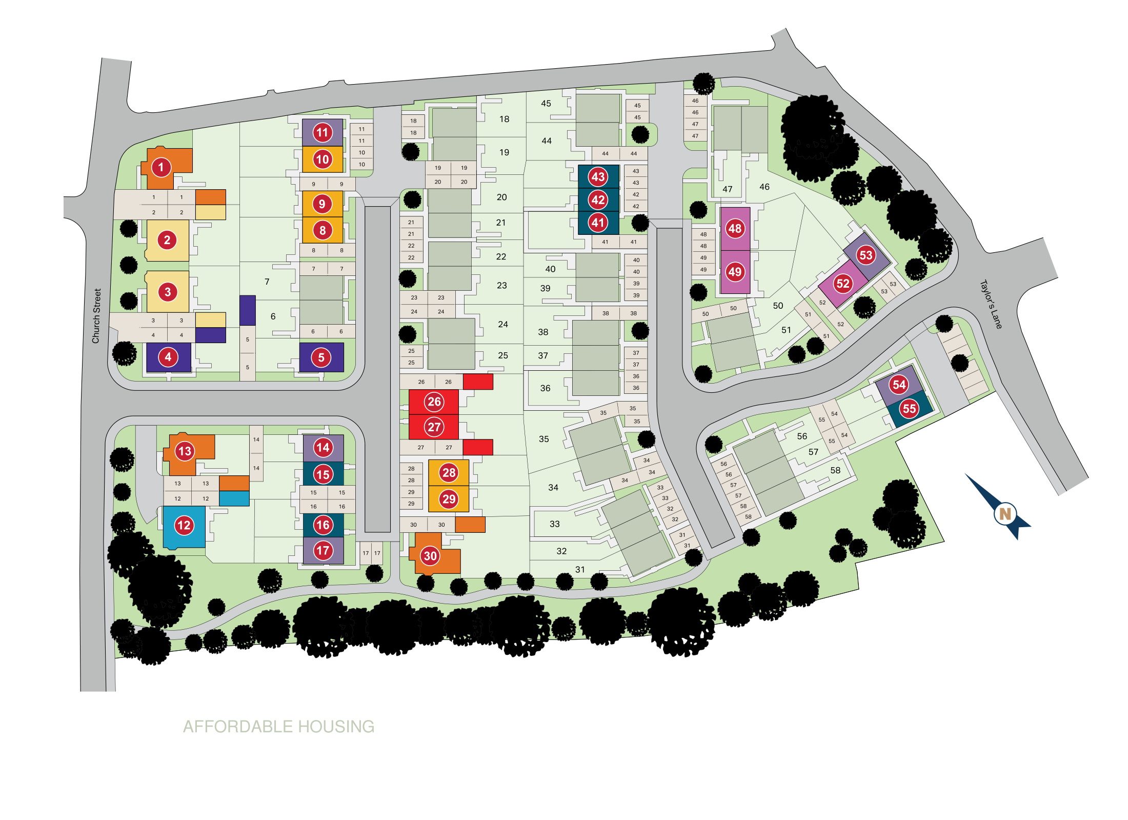 Farriers Fold site plan