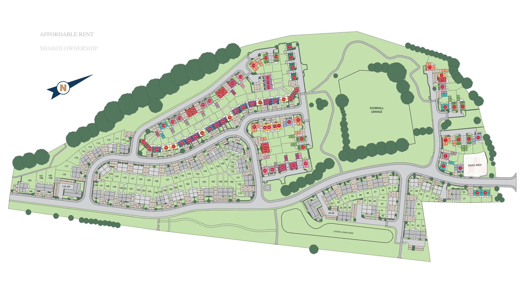 St Aidan's Garden site plan