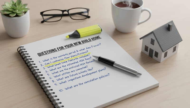 100+ Questions to Ask When Buying a New Build Home: The Complete Question Bank for Every Stage, Every Professional, and Every Situation — With Red Flag Answers to Watch For