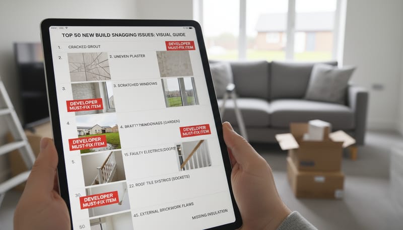 The 50 Most Common Snagging Issues in New Build Homes (and Which Ones the Developer Must Fix)