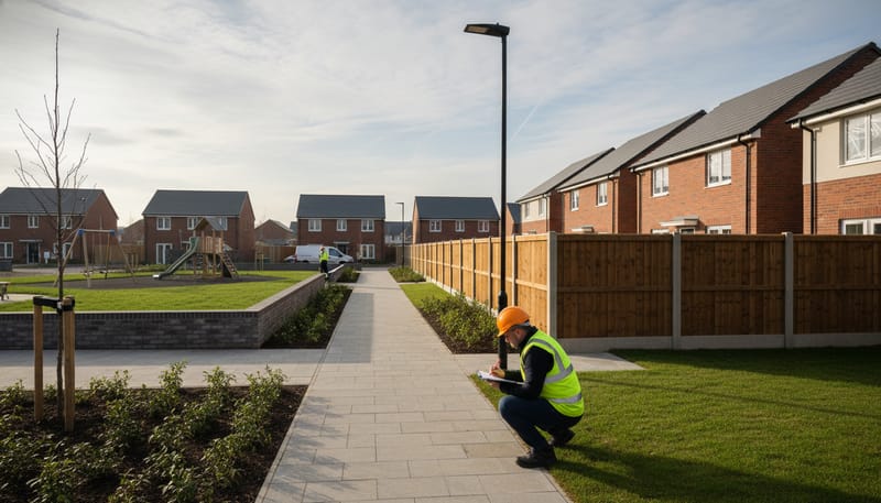 Common External Works Snagging on New Build Developments