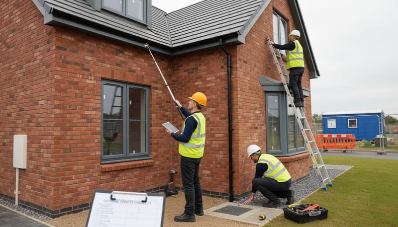 Exterior Snagging Checklist for New Build Homes