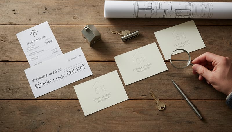 New Build Deposits Explained: Reservation Fees, Exchange Deposits, and the 5% vs 10% vs 15% Decision