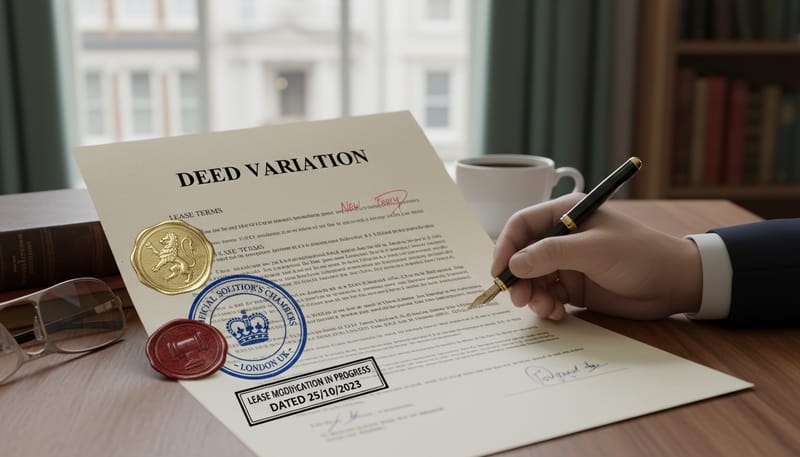 Deed of Variation for New Build Leasehold Properties