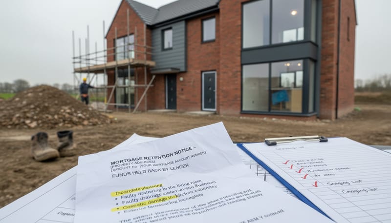 Mortgage Retention on New Build Properties Explained