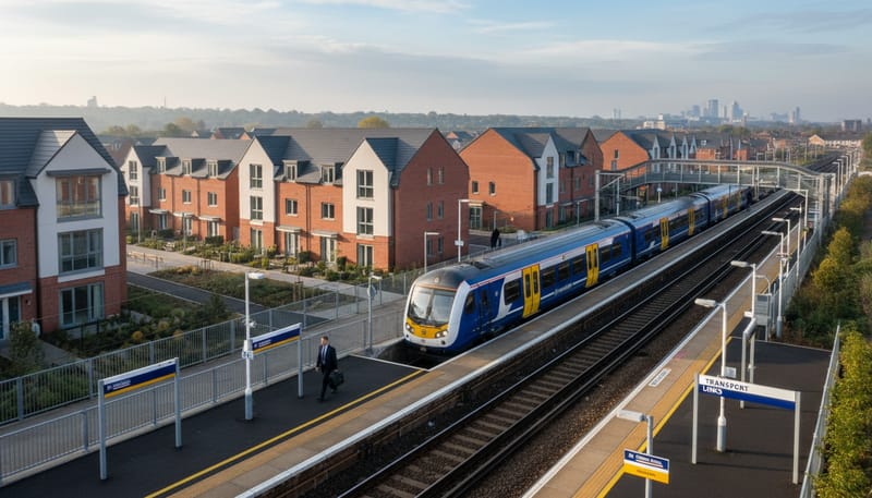 New Build Homes Near Major Commuter Rail Links