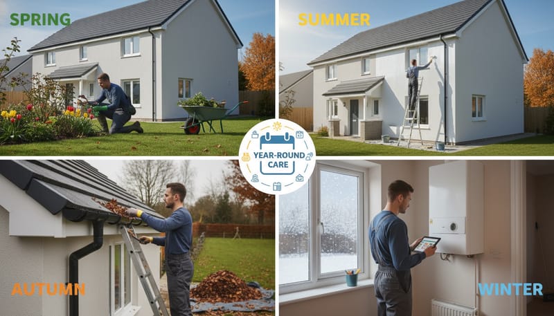 Seasonal Maintenance Calendar for New Build Owners
