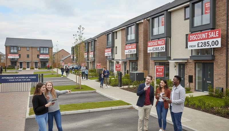 Discount Market Sale Homes on New Build Developments