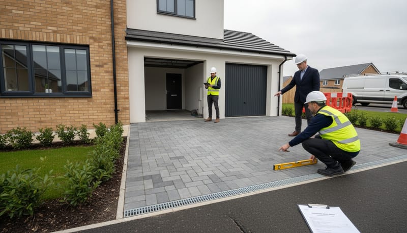 Driveway and Garage Snagging on New Build Homes
