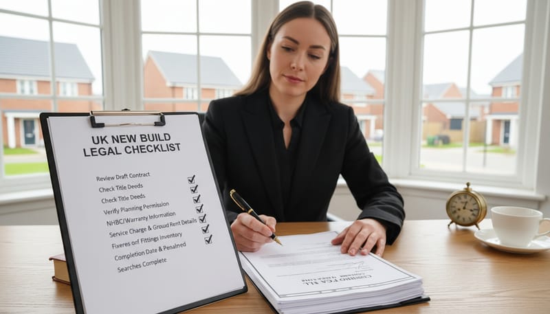 Legal Checklist Before Exchanging on a New Build