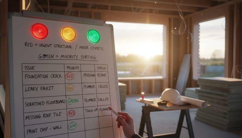 How to Prioritise Snagging: Urgent vs Cosmetic Issues